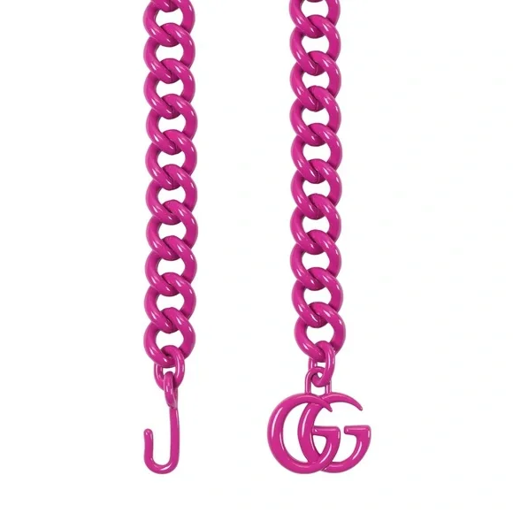 💖Limited edition!💖 GG MARMONT FUSHIA HOT PINK BELT BAG - size 95 - Picture 15 of 16